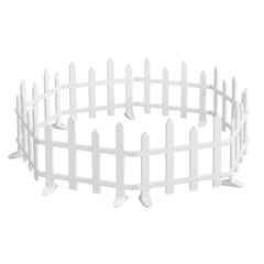 Jingle Jollys 3m Solar Christmas Fence Lights Outdoor Garden Path Decor Multicolour 8pc