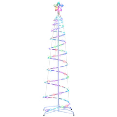 Jingle Jollys Christmas Tree 1.8m 100 RGB LED Rope Lights Xmas Trees Decoration