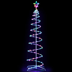 Jingle Jollys Christmas Tree 1.8m 100 RGB LED Rope Lights Xmas Trees Decoration