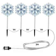 Jingle Jollys 4 Pack Christmas Lights Path Lights Garden Decoration Outdoor Pathway Lighting