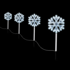 Jingle Jollys 4 Pack Christmas Lights Path Lights Garden Decoration Outdoor Pathway Lighting