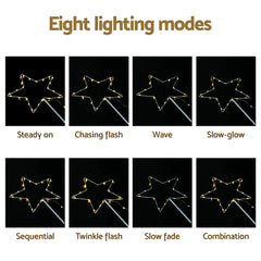 Jingle Jollys 4 PCS Christmas Lights Path Ground Light Garden Decorations 144 LED