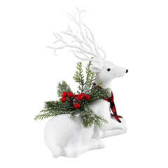 Jingle Jollys Christmas Reindeer 32cm Glitter Deer Ornaments Party Decorations