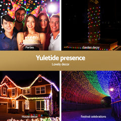 Jingle Jollys 30M Christmas Lights String Rope Light Decoration 300 LED Colorful