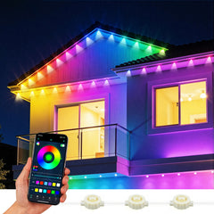 Jingle Jollys 15M Christmas Lights Permanent String Eaves Light 36 LED Decoration