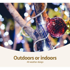 Jingle Jollys 100M Christmas Lights String Light 500 LED Cool White