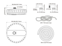 Seaflo Pool Cover Pump Auto On-Off with 25ft Cord 3/4" Hose Adapter Durable Build and Automatic Operation for Easy Water Removal