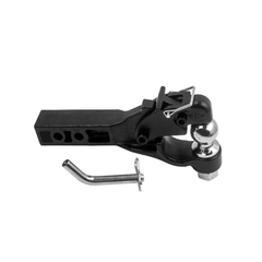 8 Ton Pintle Tow Hook Ball Combo With 2Inch Hitch Ball Towball Receiver Arm Fits 50x500mm Towbar Hitch Towing for 4WD Pickup Truck