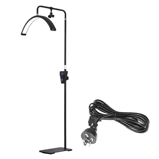 LED Moon Beauty Light Flicker-Free 3000K 6500K 2600LM Light Height Adjustable with Mobile Holder Long Life with Stand for Eyelash Extensions Salon