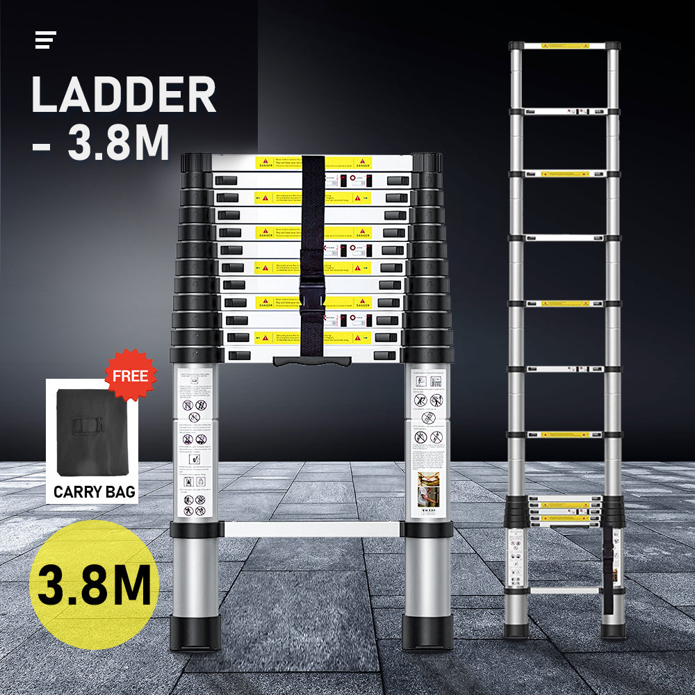 Finether 3.8 m telescopic ladder hotsell
