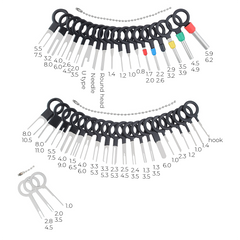 84pcs Terminal Removal Tool Kit Wire Connector Pin Remover Terminal Release Tool Kit Terminal Ejector Kit Multi-Use Car Repair Kit