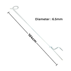 20PCS Tread in Pigtail Steel Posts Fence Pigtail Posts Electric Fence Anti-rust Pig Tail Strip Graze for Graze Farming Tape Fencing