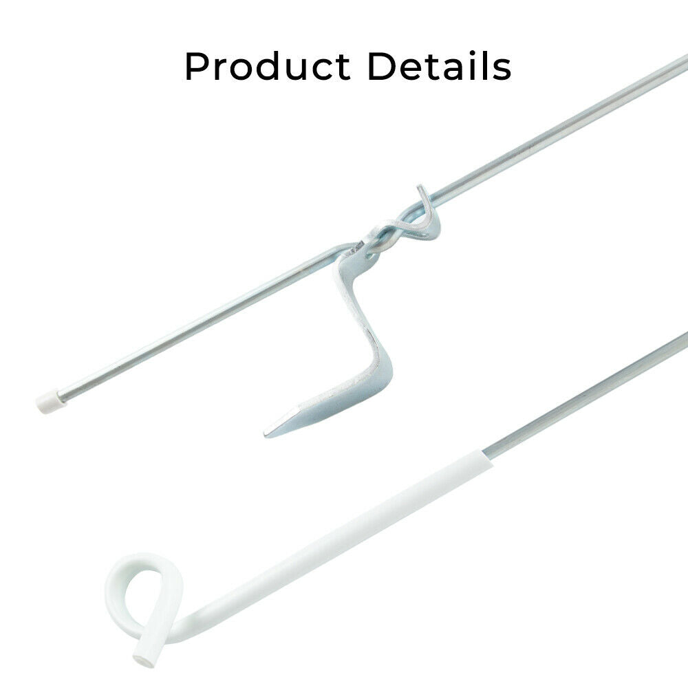 20PCS Tread in Pigtail Steel Posts Fence Pigtail Posts Electric Fence Anti-rust Pig Tail Strip Graze for Graze Farming Tape Fencing