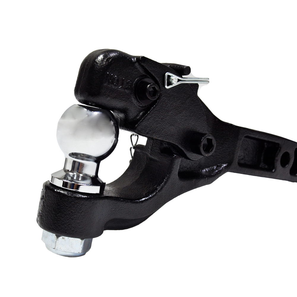 Heavy Duty 8 Ton Ball Combo Pintle Tow Hook Receiver Arm Hitch Towing