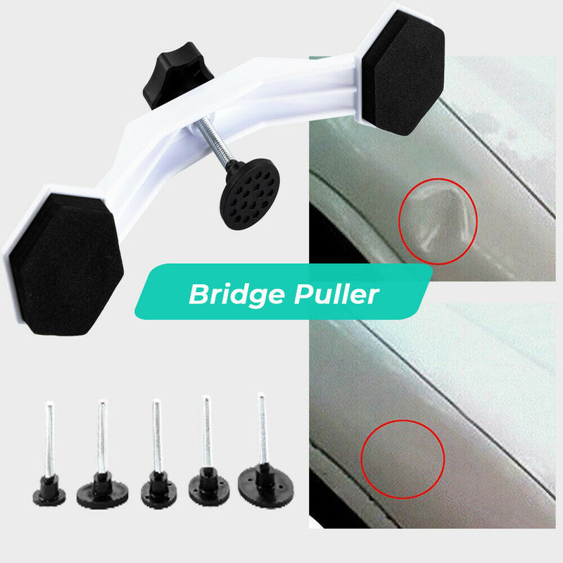  PDR Auto Paintless Dent Repair Kits, Car Dent Puller with  Bridge Dent Puller Kit, Dent Remover Tools for All Kinds of Car Body Dents  with Storage Bag : Automotive