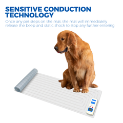 Pet Scat Mat 152x30cm Electronic Indoor Training Static Deterrent Safety Isolate Safe Pulse Auto Shutoff 3 Modes for Dogs and Cats Battery-Operated