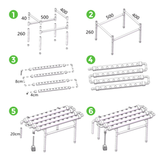 36 Plant Sites Hydroponic Grow Tool Kits Vegetable Garden Planting System Grow Site With 220V Water Pump and Sponge for Leafy Vegetable Home