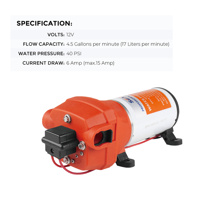 Sell *SHURFLO 12V 3.0 GPM RV WATER PUMP REVOLUTION 4008-101-A65 In Burr