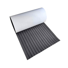 EVA Foam Boat Flooring Mat Faux Decking Teak Marine Mat Boat Carpet Sea Deck Flooring for Motorboat RV Yacht Kayak Surfboard 240cmx90cm Dark Grey