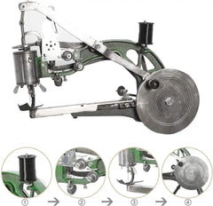 Shoe Repair Leather Cobbler Sewing Machine Black with Needles Leather Craft Kit
